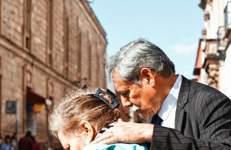 Um abraço de apoio e consolo